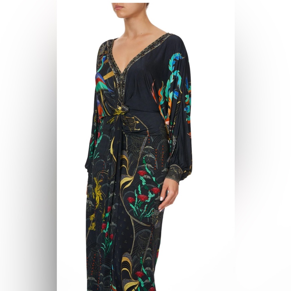 Camilla Bat Wing Twist Front Dress